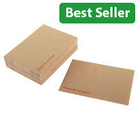 Q-Connect C4 Manilla Board Back Envelopes, 115gsm, Peel and Seal (Pack of 125) - Strong and Secure Mailing Envelopes