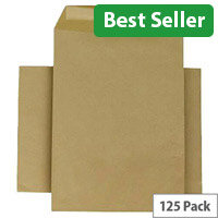 Q-Connect Envelope C3 457x324mm 115gsm Manilla Self-Seal Pack of 125 KF3408