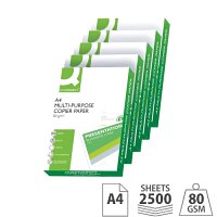 Q-Connect A4 White 80gsm Printer Paper Pack of 2500 (5 Reams) KF01087