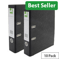Q-Connect Lever Arch A4 File Black (Pack 10) KF20001