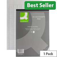 Q-Connect Analysis Pad 8 Column A4 KF01082