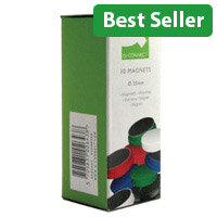 Q-Connect Magnet 25mm Assorted Pk 10 KF02643