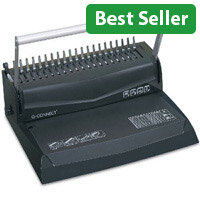Q-Connect Premium Comb Binder - 12 Sheet Manual Binding Machine for Professional Document Finishing KF16762