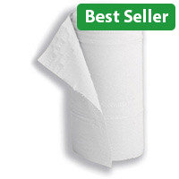 5 Star Pack of 1 Disposable Hygiene Paper Roll Recycled White 2Ply 130 Sheets L40m x W250mm
