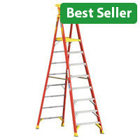 Podium Glassfibre 8 Tread Step ladder Height To Platform 2.44M Capacity 136Kg