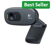 Logitech HD Webcam C270 - 720p Video, USB 2.0, Built-In Microphone - Perfect for Video Calls (Ref 960-001063)