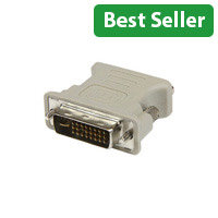 StarTech DVI‑to‑VGA Cable Adapter - DVI‑I Male to VGA Female Video Converter Black