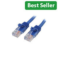 StarTech 10m Cat5e Ethernet Patch Cable - Blue, Snagless RJ45 Connectors