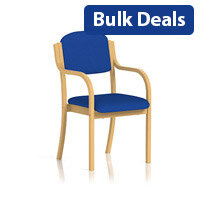 Madrid Boardroom & Visitor Chair With Arms Serene Blue