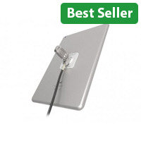 Compulocks Universal Tablet Cable Lock - 3M Adhesive Plate + 1.8 Meter Steel Cable, Silver, Combination Lock