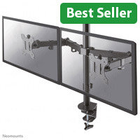 Neomounts by NewStar FPMA-D550DBLACK Adjustable Dual LCD Monitor Arm – 10” to 32” Screens - Desk Mountable - Black