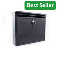 Large Lockable Wall‑Mounted Post Box with Outward Opening Letter Flap