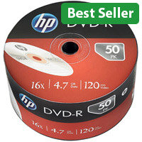 HP DVD-R 16X 4.7GB Wrap Pack of 50 69303