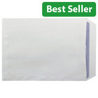 Q-Connect C4 Self-Seal Pocket Envelopes – 90gsm White (Pack of 75) (KF07560)