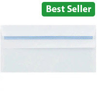 Q-Connect DL White Wallet Envelopes – Self Seal 80gsm (Pack of 250) (KF07556)