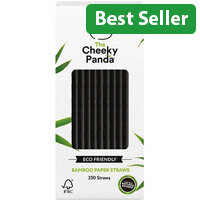 Cheeky Panda Bamboo Paper Straw Black Pack of 250 0111130