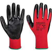 Portwest A310 Flexo Grip Glove Red & Black Medium