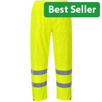 Portwest H441 Hi-Vis Rain Trousers Yellow Medium