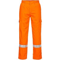 Portwest FR412 FR Lightweight Anti-Static Trousers Orange Size XXXL Regular Fit