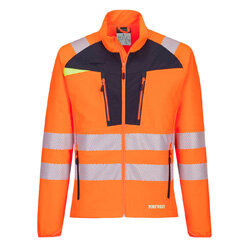 Portwest DX481 DX4 Hi-Vis Lightweight Mid Layer Orange/Black Size 6XL