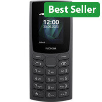 Nokia 105 Feature Phone - Compact Dual‑SIM 1.8″ Bar Charcoal