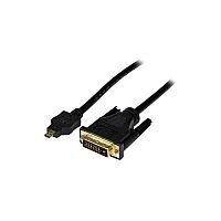 StarTech 3m Micro HDMI to DVI-D Cable M/M 1 x HDMI (Micro Type D) Male Digital Audio/Video 1 x DVI-D Male Digital Video Gold Plated Connector StarTech 3m Micro HDMI to DVI-D Cable M/M 1 x HDMI (Micro Type D) Male Digital Audio/Video 1 x DVI-D Male Digital Video Gold Plated Connector