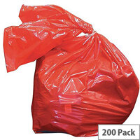 Medium Duty Laundry Soluble Strip Bags Red 80 Litre (Pack of 200) RSB/4 Medium Duty Laundry Soluble Strip Bags Red 80 Litre (Pack of 200) RSB/4