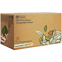 Shield Compostable Disposable Gloves Large Pack of 2000 GDC74/L Shield Compostable Disposable Gloves Large Pack of 2000 GDC74/L