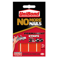 Unibond No More Nails Permanent Strip Ultra Strong 3kg 10 Strips Unibond No More Nails Permanent Strip Ultra Strong 3kg 10 Strips