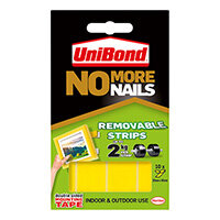Unibond No More Nails Removable Strip Ultra Strong 2kg 10 Strips Unibond No More Nails Removable Strip Ultra Strong 2kg 10 Strips