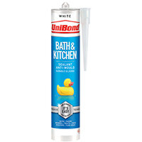 UniBond Bathroom and Kitchen Sealant Cartridge White 280ml 2652145 UniBond Bathroom and Kitchen Sealant Cartridge White 280ml 2652145