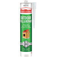UniBond Outdoor Fill and Repair Cartridge White 280ml 2652146 UniBond Outdoor Fill and Repair Cartridge White 280ml 2652146
