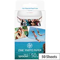 HP ZINK Sticky Back Photo Paper for HP Sprocket 5 x 7.6cm (2 x 3 inch) 50 sheets 1DE37A HP ZINK Sticky Back Photo Paper for HP Sprocket 5 x 7.6cm (2 x 3 inch) 50 sheets 1DE37A