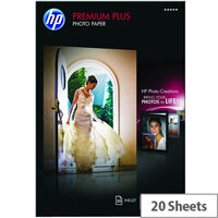 HP A3 Premium Plus Inkjet Photo Paper Glossy 300gsm (Pack of 20) HP A3 Premium Plus Inkjet Photo Paper Glossy 300gsm (Pack of 20)
