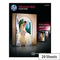 HP 13x18cm Premium Plus Photo Paper 300gsm Glossy (Pack of 20) HP 13x18cm Premium Plus Photo Paper 300gsm Glossy (Pack of 20)