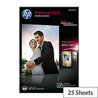 HP 10x15cm Premium Plus Photo Paper 300gsm Glossy (Pack of 25) HP 10x15cm Premium Plus Photo Paper 300gsm Glossy (Pack of 25)