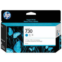 HP 730 130ml Cyan DesignJet Ink Cartridge (P2V62A) - HP No 730