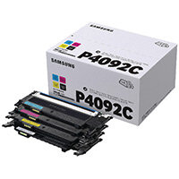 Samsung CLT-P4092C CYMK Standard Yield Toner Cartridges Pack of 4 SU392A Samsung CLT-P4092C CYMK Standard Yield Toner Cartridges Pack of 4 SU392A