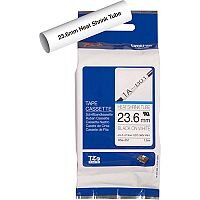 Brother HSE251 23.6mm Black on White Heat-shrink Tube HSe Tape Cassette 1.5 Metres Brother HSE251 23.6mm Black on White Heat-shrink Tube HSe Tape Cassette 1.5 Metres