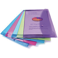 Rapesco Foolscap Assorted Popper Wallet Pack of 5 3 For 2 HT810931 Rapesco Foolscap Assorted Popper Wallet Pack of 5 3 For 2 HT810931