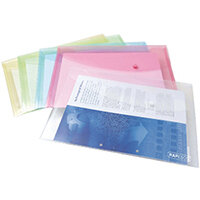 Rapesco Foolscap Assorted Pastel Popper Wallets Pack of 5 3 For 2 HT810932 Rapesco Foolscap Assorted Pastel Popper Wallets Pack of 5 3 For 2 HT810932