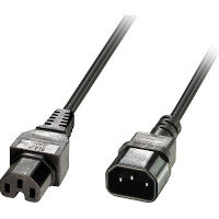 Lindy Electronics Lindy 2m IEC C14 to IEC C15 Extension Cable