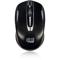 Adesso iMouse S50 - 2.4GHz Wireless Mini Mouse, Ambidextrous, Optical, RF Wireless, 1200 DPI, Black