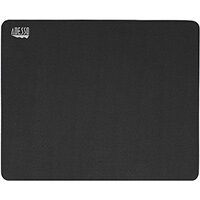 Adesso TruForm P100 - 9 Inches x 7 Inches Mouse Pad, Black, Monotone, Microfibre, Rubber, Non-slip base