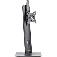 StarTech.com Free Standing Single Monitor Mount - Height Adjustable Monitor Stand - For VESA Mount Displays up to 32 Inches (15lb/7kg) - Ergonomic Monitor Stand for Desk - Tilt/Swivel/Rotate