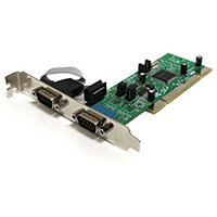 StarTech.com 2 Port PCI RS422/485 Serial Adapter Card with 161050 UART, PCI/PCI-X, Serial, RS-422,RS-485, CE, FCC, SystemBase -SB16C1052PCI, 128 Kbit/s