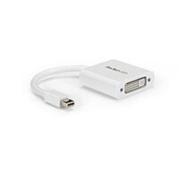 StarTech.com Mini DisplayPort to DVI Video Adapter Converter - White, 0.12 m, Mini-DisplayPort, DVI-I, Male, Female, Straight StarTech.com Mini DisplayPort to DVI Video Adapter Converter - White, 0.12 m, Mini-DisplayPort, DVI-I, Male, Female, Straight