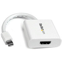StarTech.com Mini DisplayPort to HDMI Video Adapter Converter - White, 0.12 m, Mini-DisplayPort, HDMI, Male, Female, Straight StarTech.com Mini DisplayPort to HDMI Video Adapter Converter - White, 0.12 m, Mini-DisplayPort, HDMI, Male, Female, Straight