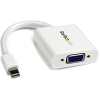 StarTech.com Mini DisplayPort to VGA Video Adapter Converter - White, 0.12 m, 1920 x 1200 pixels, 1080p, White, Active video converter, CE, FCC, REACH StarTech.com Mini DisplayPort to VGA Video Adapter Converter - White, 0.12 m, 1920 x 1200 pixels, 1080p, White, Active video converter, CE, FCC, REACH