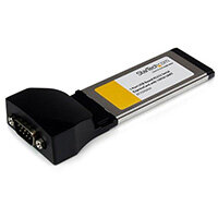 StarTech.com 1 Port ExpressCard to RS232 DB9 Serial Adapter Card w/ 16950 - USB Based, ExpressCard, Serial, RS-232, Black, Prolific PL2303, 512 B